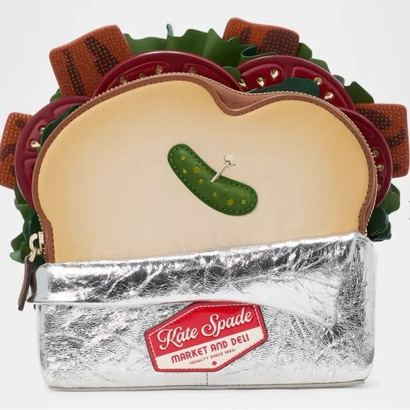 Kate Spade Glamwich Embellished Leather Sandwich crossbody bag - Picture 1 of 6